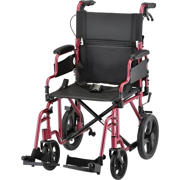 NOVA Lightweight Folding Wheelchair with All-Terrain Wheels