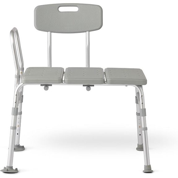 Tub Transfer Bench with Anti-Slip Feet and Lightweight Frame