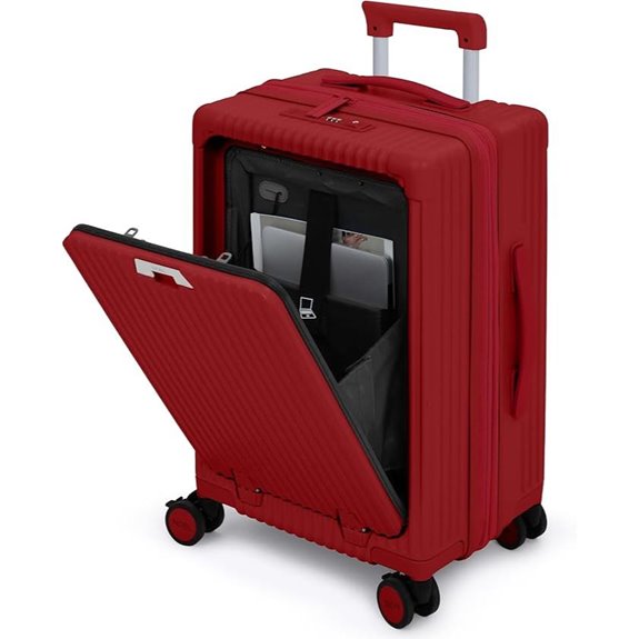 Nobl Expandable Aluminum Carry-On Luggage with USB