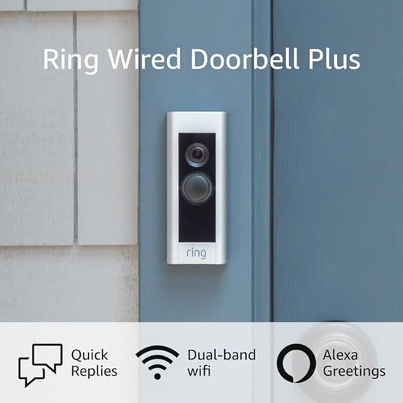 Like-New Wired Video Doorbell Plus with Security
