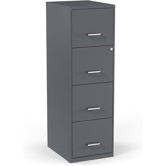 STAPLES 4-Drawer Vertical Lockable File Cabinet