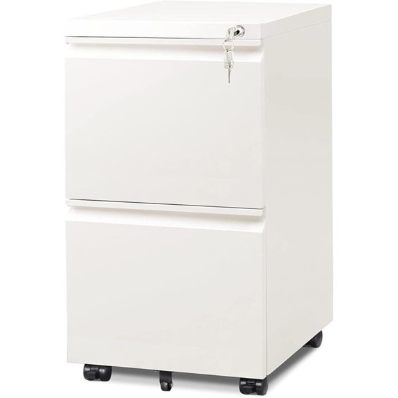 DEVAISE 2-Drawer Lockable Mobile File Cabinet