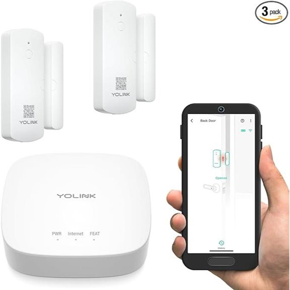 YoLinK LoRa Smart Door Sensor Kit with Alerts