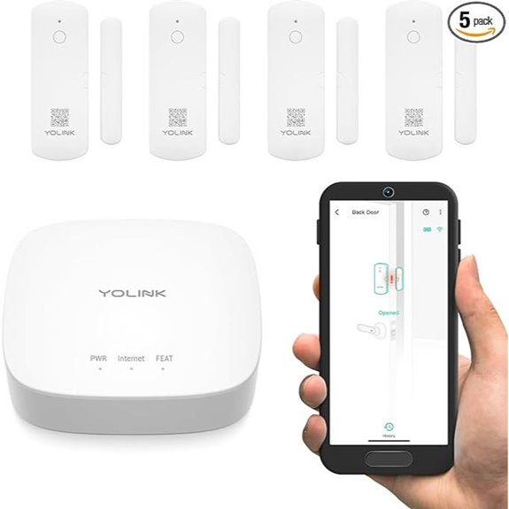 YoLinK LoRa Smart Door Sensor Kit with Alerts