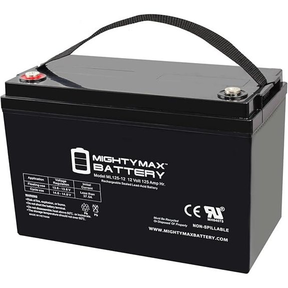 Mighty Max 12V 125AH SLA Battery for Zoeller 508