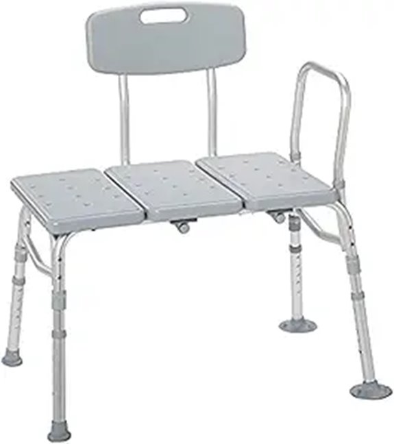 Drive Medical Tub Transfer Bench with Backrest