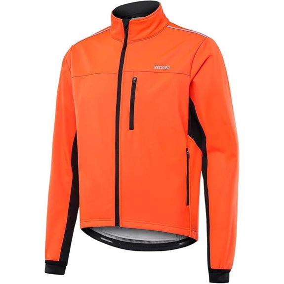 ARSUXEO Men’s Thermal Fleece Winter Cycling Jacket