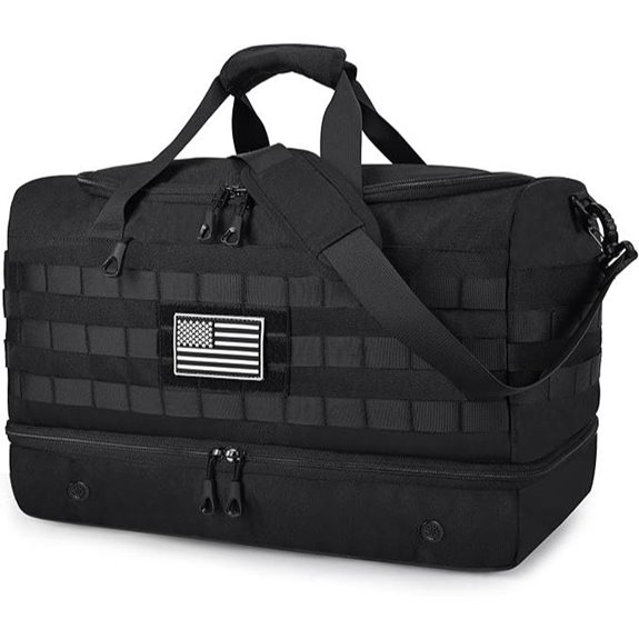 MOZETO Men’s Travel Duffel Bag with Compartments