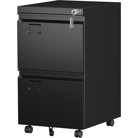SUXXAN 2-Drawer Locking Metal Filing Cabinet