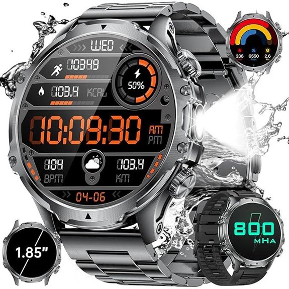 Military Smart Watch for Men with Fitness & Waterproof