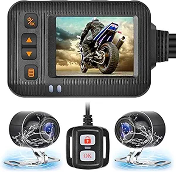Motorcycle Dual Front and Rear Dash Cam