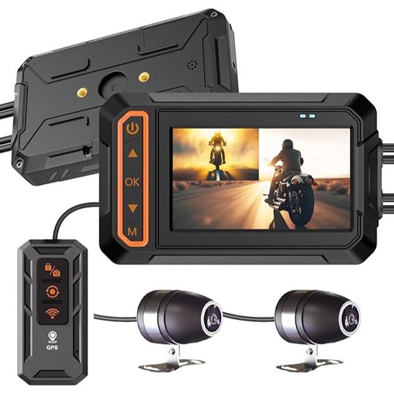 Motorcycle Dash Cam with Wi-Fi GPS Waterproof