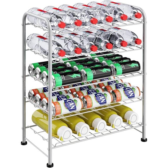 5-Tier Water Bottle Storage Rack Organizer