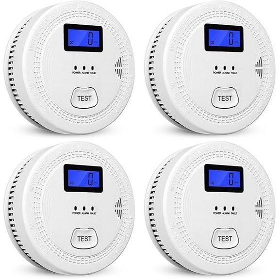 4-Pack Smoke & Carbon Monoxide Detectors