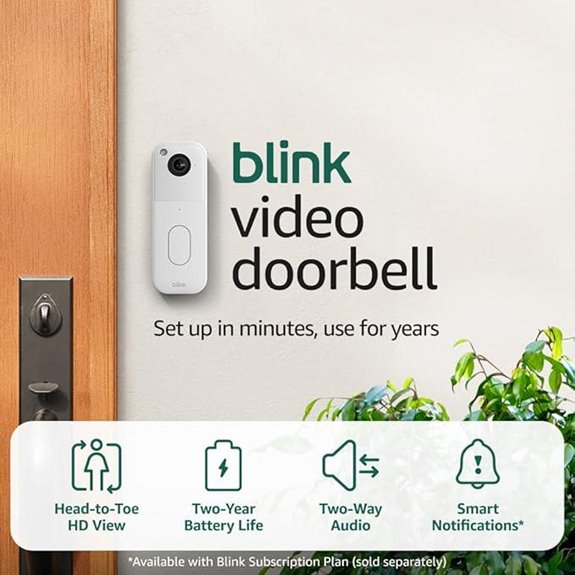 Blink Video Doorbell (New Model) with HD View