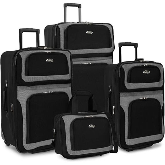 U.S. Traveler New Yorker 4-Piece Expandable Luggage Set