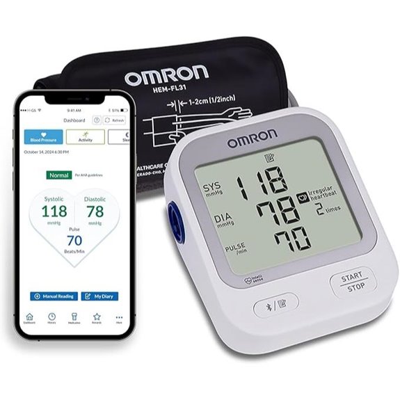 OMRON Silver Blood Pressure Monitor with App