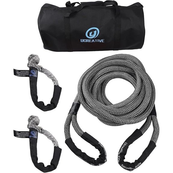 Ucreative 1 x 30' Kinetic Tow Rope Kit