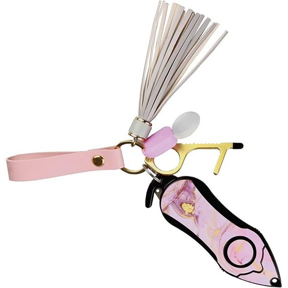 Stinger Personal Alarm Keychain Set with Safety Tools