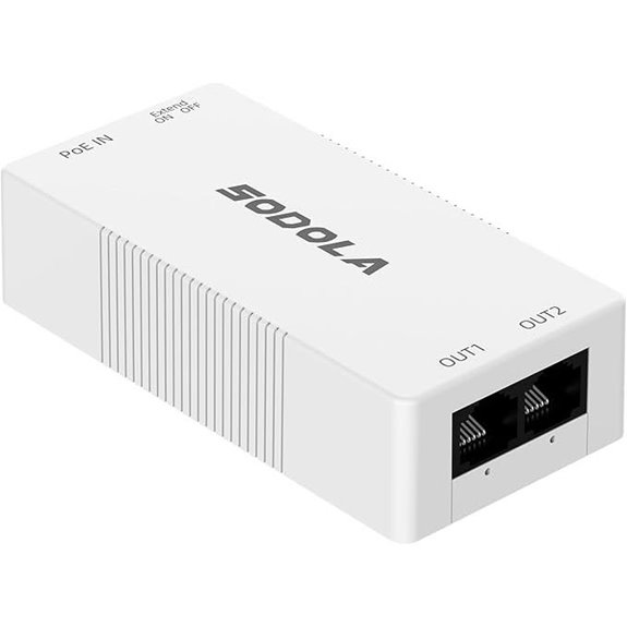 SODOLA 2-Port PoE Extender 100Mbps with Lightning Protection