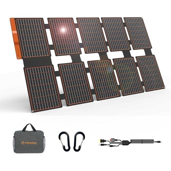 FlexSolar 100W Portable Solar Panel with USB-C & DC