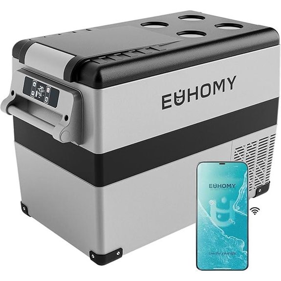 EUHOMY 12V Portable Cooler & Freezer (48QT)