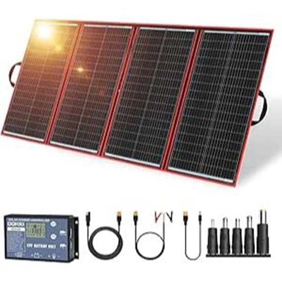DOKIO 300W Foldable Solar Panel Kit with Controller