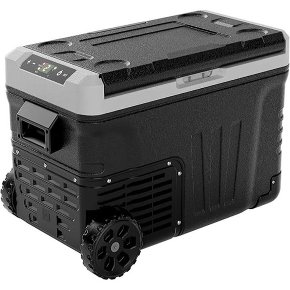 EUHOMY 37QT Portable 12V Electric Cooler with Wheels