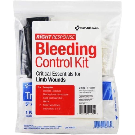 First Aid Only Bleeding Control Kit (7 Pieces)