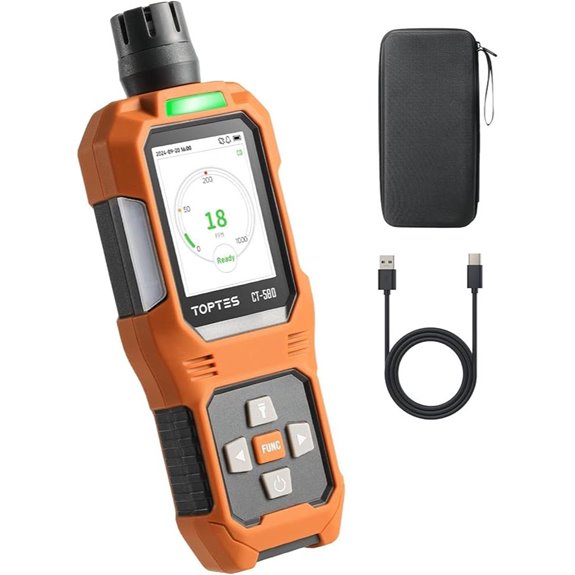 TOPTES Portable Carbon Monoxide Detector with Alarms