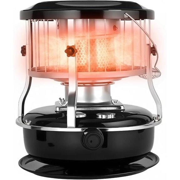 Portable Kerosene Heater with 9000 BTU Heat Output