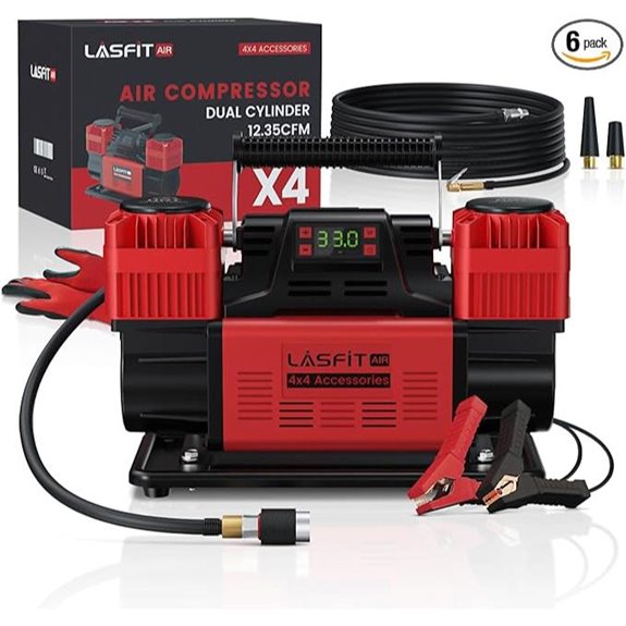 LASFIT X4 Off-Road Portable Air Compressor with Gauge