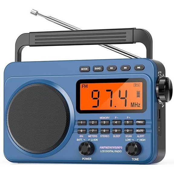 Portable Digital AM/FM Shortwave Radio with NOAA Alert