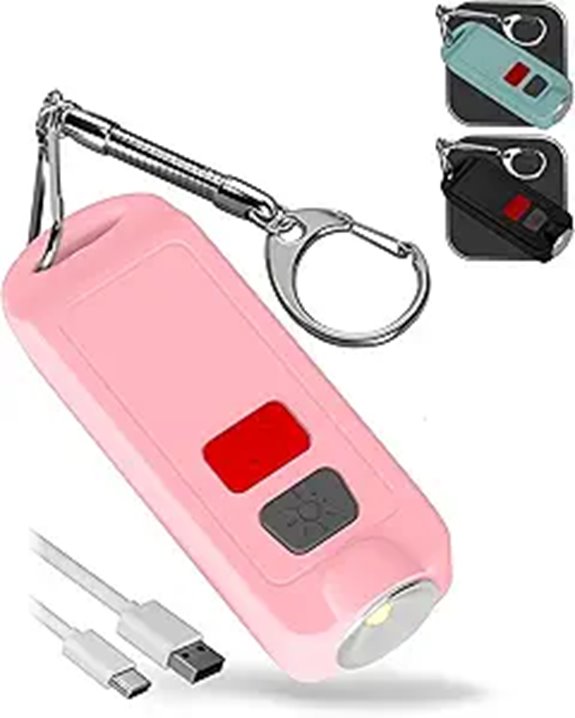 Personal Safety Alarm Keychain with Siren and Light