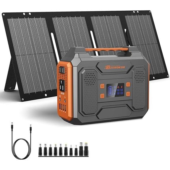 Portable Solar Generator Kit with Foldable Panel