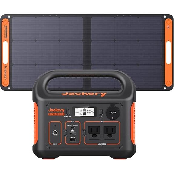 Jackery Solar Generator 300 with Panel 293Wh Backup