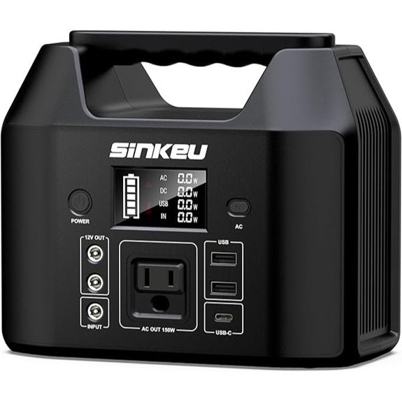 SinKeu Portable Power Station 122.8Wh Solar Generator