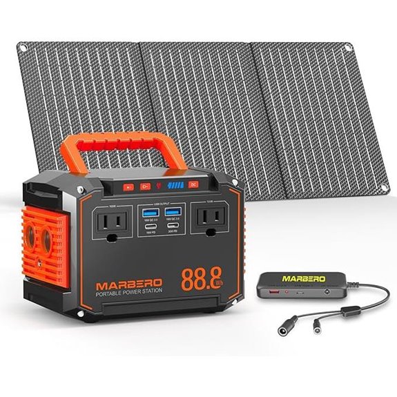 MARBERO 88.8Wh Portable Power Station with Solar