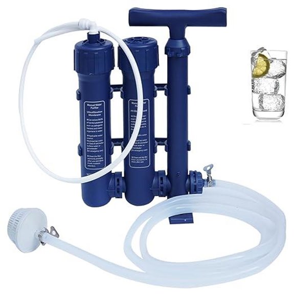 Portable 3-Stage Water Filter for Survival