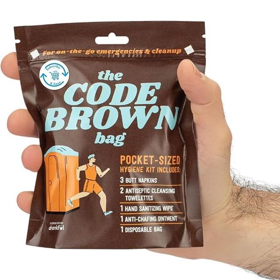 Code Brown Bag Portable Travel Bathroom Kit