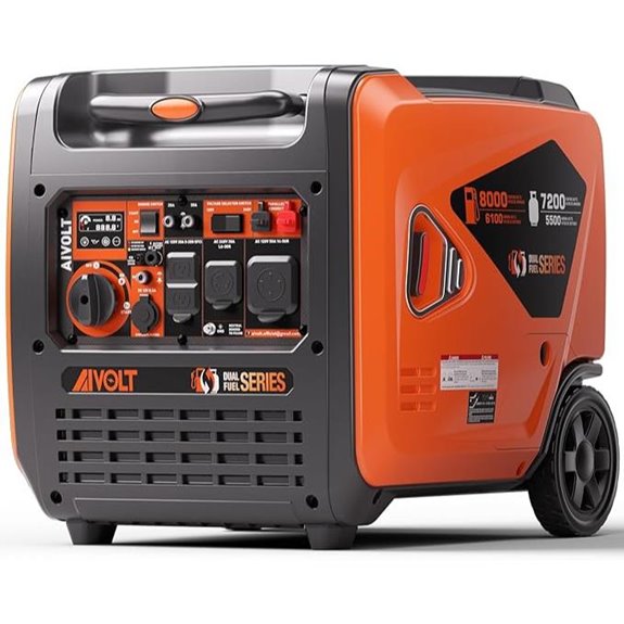 AIVOLT 8000W Dual Fuel Quiet Portable Generator