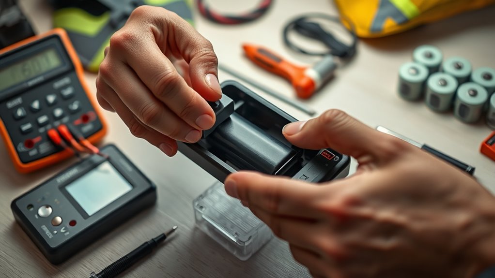 proper battery handling procedures