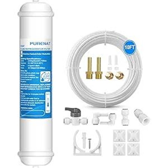 Inline Refrigerator Water Filter with Quick Connect