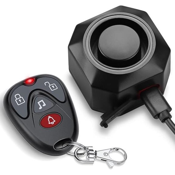 WSDCAM USB Rechargeable Bike Alarm with Remote