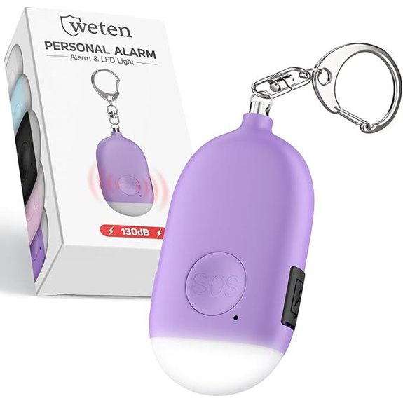 Weten Rechargeable Personal Alarm Keychain with Siren