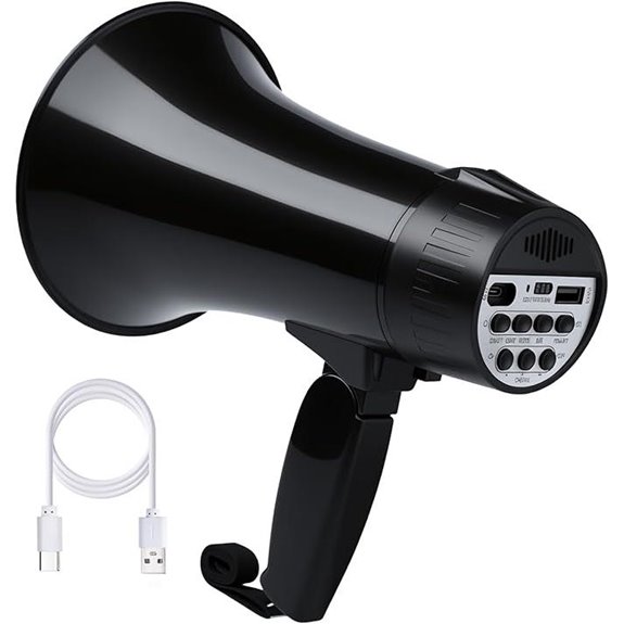 20W Rechargeable Megaphone with Siren and Recording