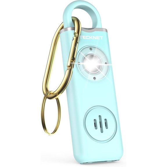TECKNET Rechargeable Personal Safety Alarm with LED Light