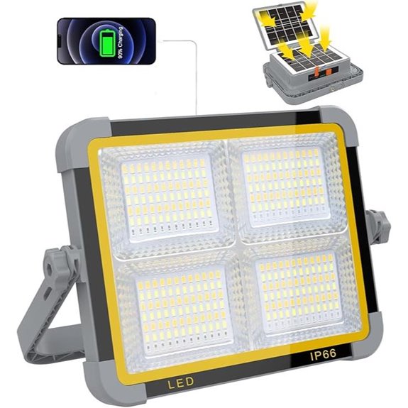 rechargeable solar led work light