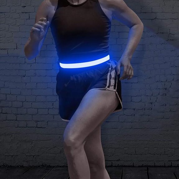 BSEEN LED Running Waist Belt with Reflective Safety Light