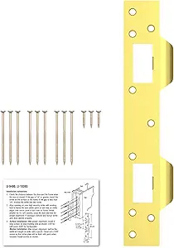 Door Strike Plate Reinforcement for Doors (1 Pack)